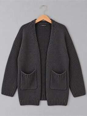 Sheilay Open-Front Chunky Knit Cardigan